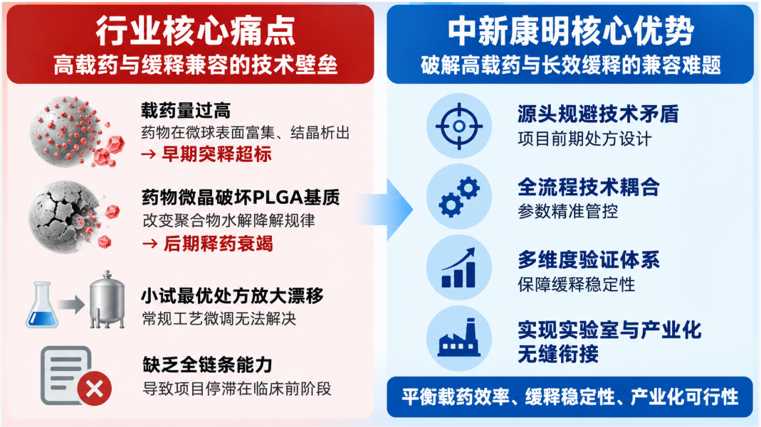 行业核心痛点:高载药与缓释兼容的技术壁垒 行业核心痛点:高载药与缓释兼容的技术壁垒